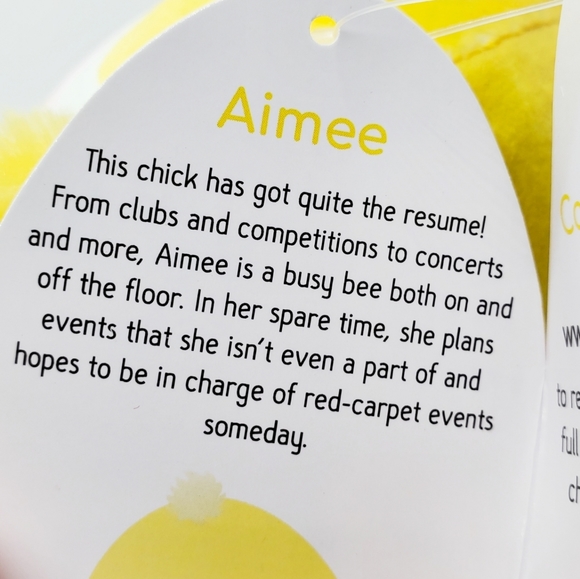 4.5" Aimee Squishmallow Easter Chick - Picture 2 of 3